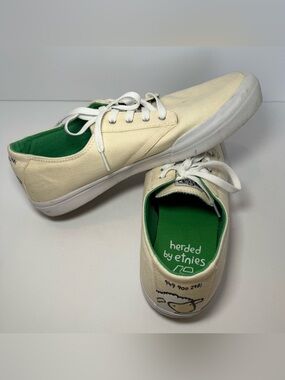 Etnies Jameson Vulc LS x Sheep Shoes Canvas Skate Sneakers Unisex White Cream